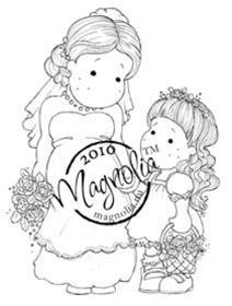 Magnolia Stamps - Wedding Collection - Bride & Bridesmaid #250