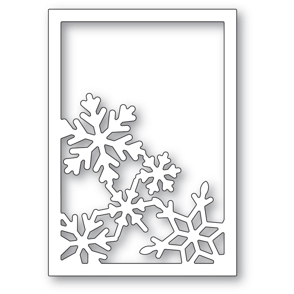 Poppystamps - Dies - Snowflake Corner Frame