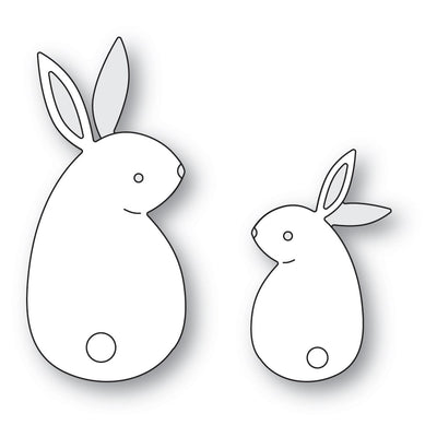 Poppystamps - Dies - Thoughtful Bunny Duo