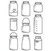 Darice - Embossing Folders - Assorted Glass Jars