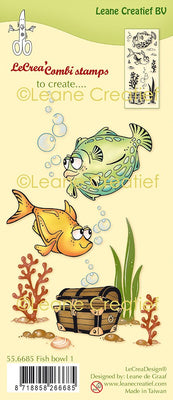 Leane Creatief - Clear Stamps - Fish 1