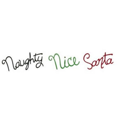 Sizzix Sizzlits Decorative Strip Die - Phrase, Naughty, Nice & Santa