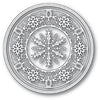 Memory Box - Dies - Pinpoint Snowflake Circle Frame