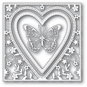 Memory Box - Dies - Butterfly Heart Frame