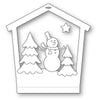 Memory Box - Dies - Snowman House Frame