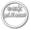 Memory Box - Dies - Stitched Let It Snow Circle Frame