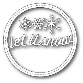 Memory Box - Dies - Stitched Let It Snow Circle Frame