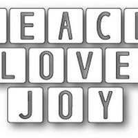 Memory Box - Dies - Peace Love and Joy Tiles