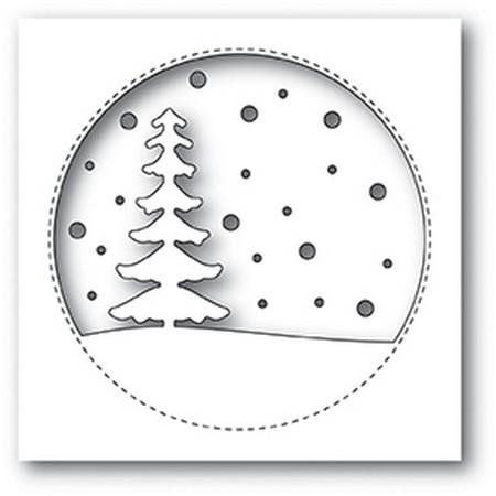 Memory Box - Dies - Snowy Tree Circle
