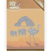 Amy Design - Dies - Wild Animals Outback - Emu & Wombat