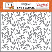 Echo Park - Stencil - 6" x 6" - Fall Foliage