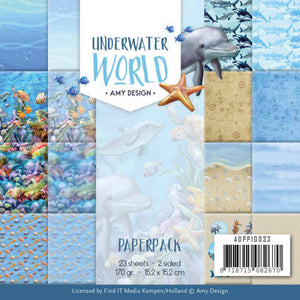 Amy Design - 6" x 6 " Paper Pack - Underwater World