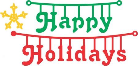 Cheery Lynn Designs - Happy Holidays hanger