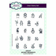 Creative Expressions Secret Residents A5 Clear Stamp Set