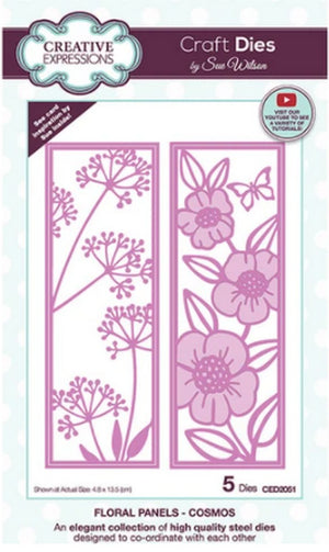 Sue Wilson Designs - Floral Panels - Cosmos