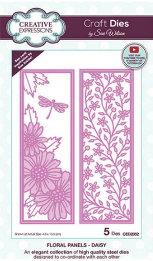 Sue Wilson Designs - Floral Panels - Daisy