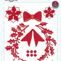 Sue Wilson - Festive Collection - Flower, Sprig, and Bow