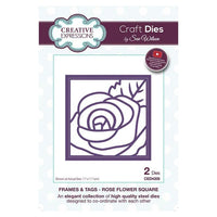 Sue Wilson Designs - Frames & Tags Collection  - Rose Flower Square