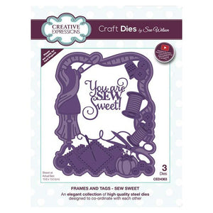 Sue Wilson Designs - Frames & Tags Collection  - Sew Sweet