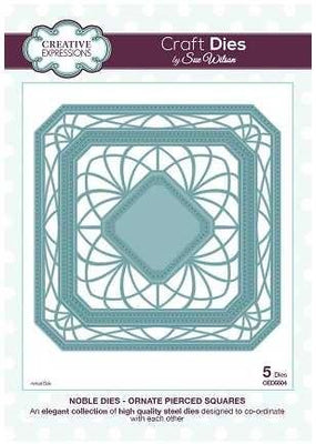 Sue Wilson Designs - Noble Collection - Ornate Pierced Squares