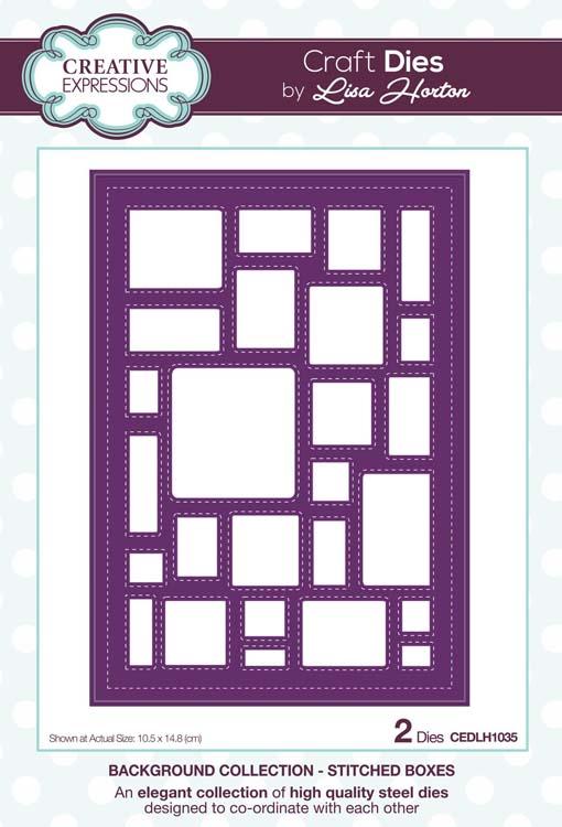 Creative Expressions - Background Collection - Stitched Boxes Craft Die