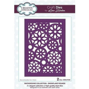 Creative Expressions - Background Collection - Snowflake Rounds Craft Die