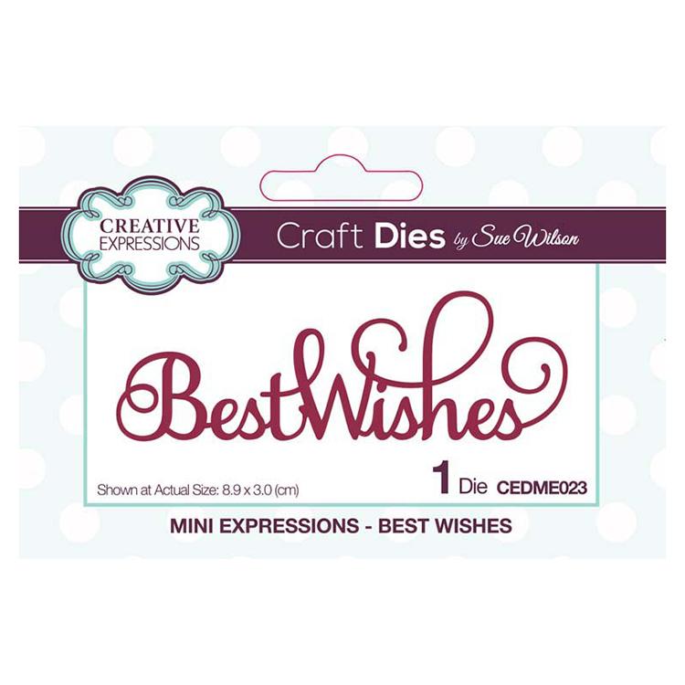 Sue Wilson Designs - Mini Expressions - Best Wishes