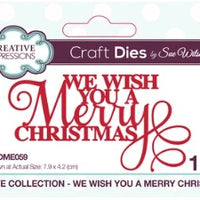 Sue Wilson - Festive Collection - We Wish You A Merry Christmas