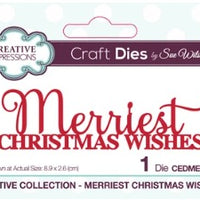 Sue Wilson - Festive Collection - Merriest Christmas Wishes