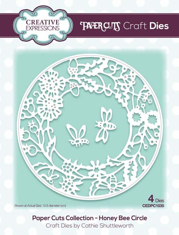Creative Expressions - Paper Cuts Collection - Honey Bee Circle Craft Die