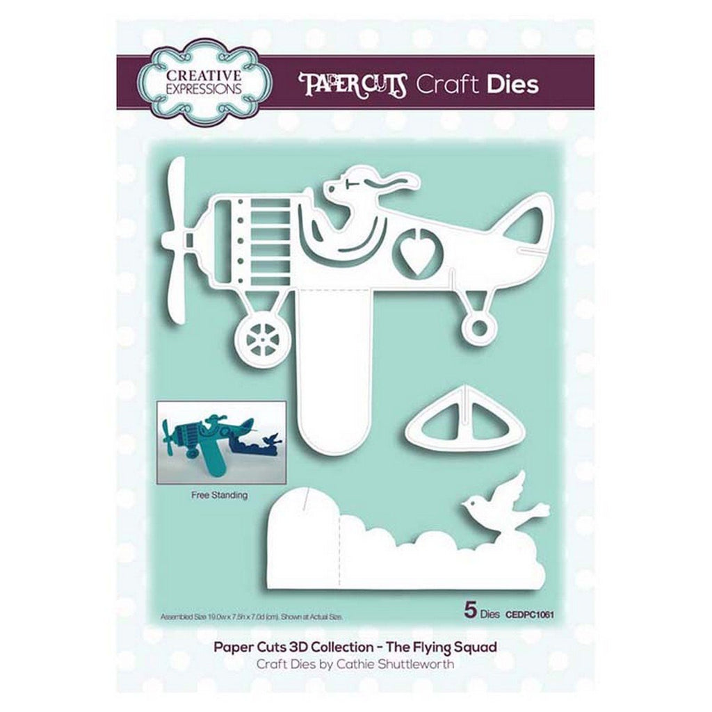 Creative Expressions - Paper Cuts 3D Collection - The Flying Squad