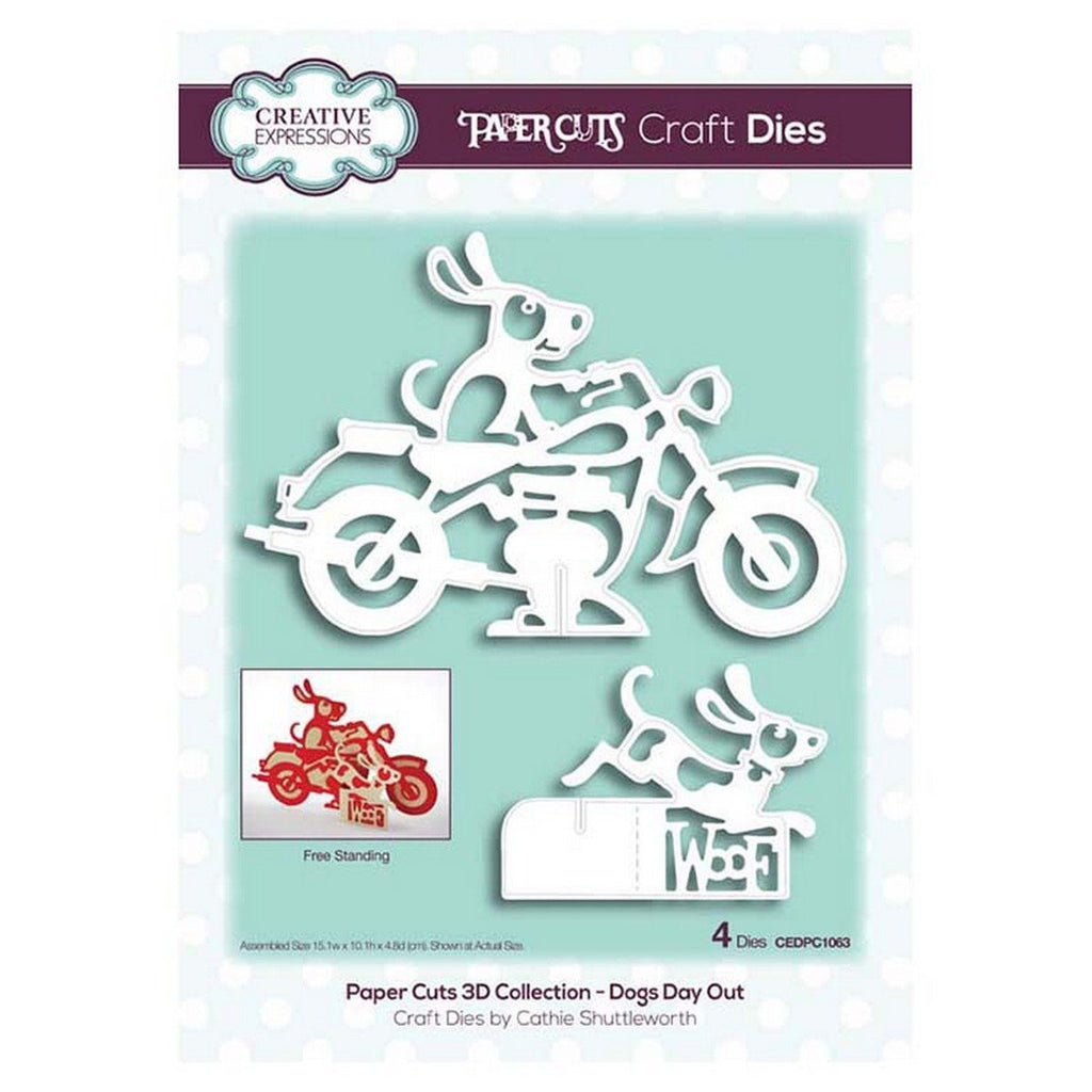 Creative Expressions - Paper Cuts 3D Collection - Dogs Day Out