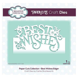 Creative Expressions - Paper Cuts Collection - Best Wishes Edger