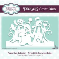 Creative Expressions - Dies - Paper Cuts Collection - Three Little Snowmen Edger