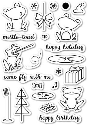 Memory Box - Dies - Hoppy Holiday Clear Stamp Set