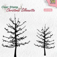 Nellie's Choice - Clear Stamp - Christmas Silhouette Leafless Trees
