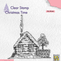 Nellie's Choice - Clear Stamp - Snowy Cottage 2