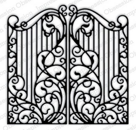 Impression Obsession - Dies - Wrought Iron Fence