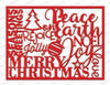 Impression Obsession - Dies - Christmas Word Collage