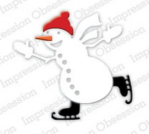 Impression Obsession - Dies - Snowman Sledding
