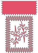 Cheery Lynn Designs - Japanese Lace & Flourish Frame W/ Angel Wing