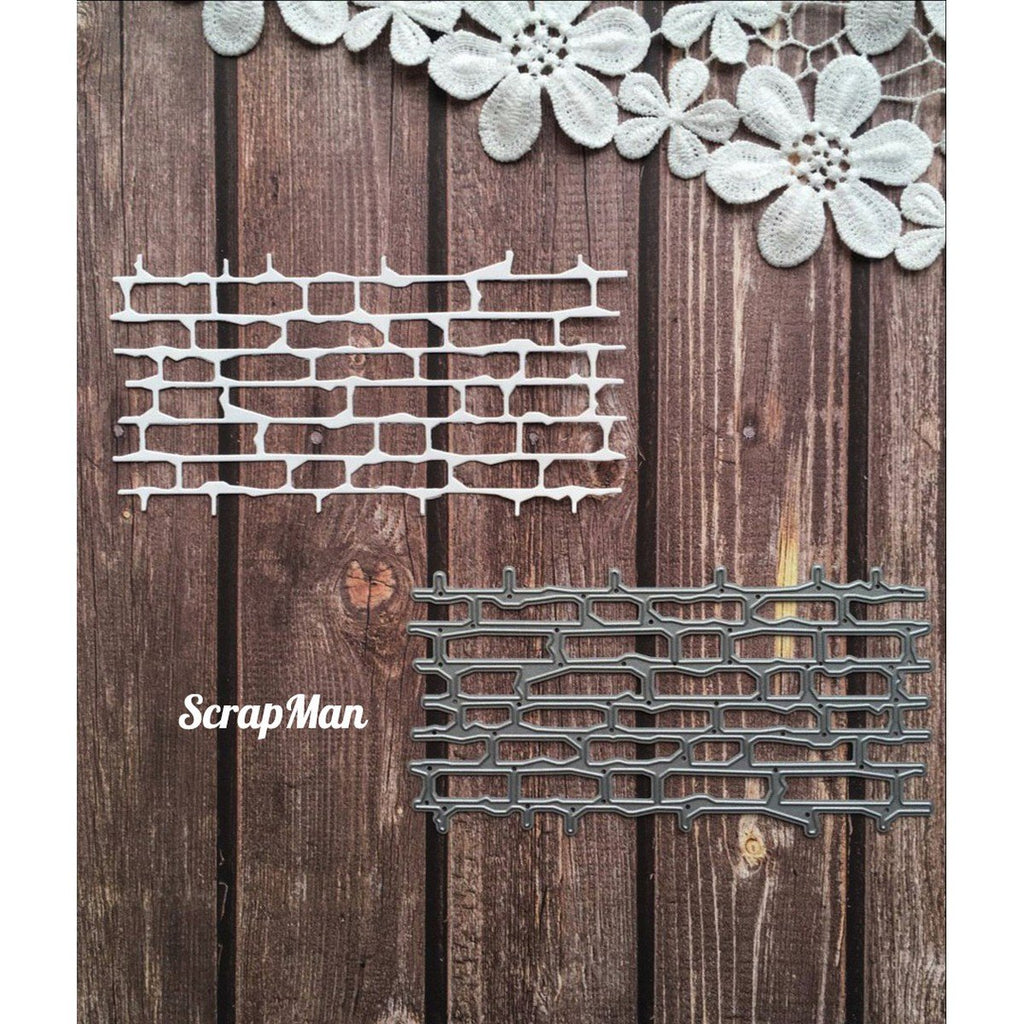 ScrapMan - Dies - Collage Brick Wall