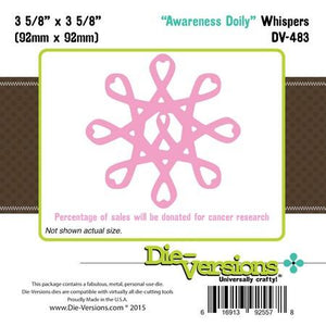 Die-Versions - Whispers - Awareness Doily