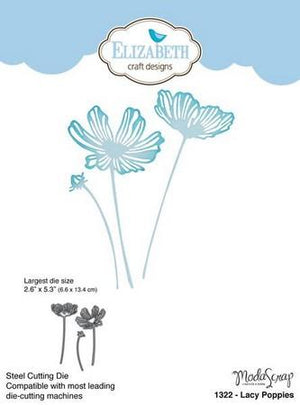 Elizabeth Craft Designs - Dies - Lacy Poppies