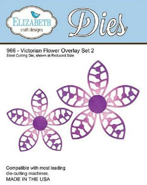 Elizabeth Craft Designs - Victorian Flower Overlay Set 2