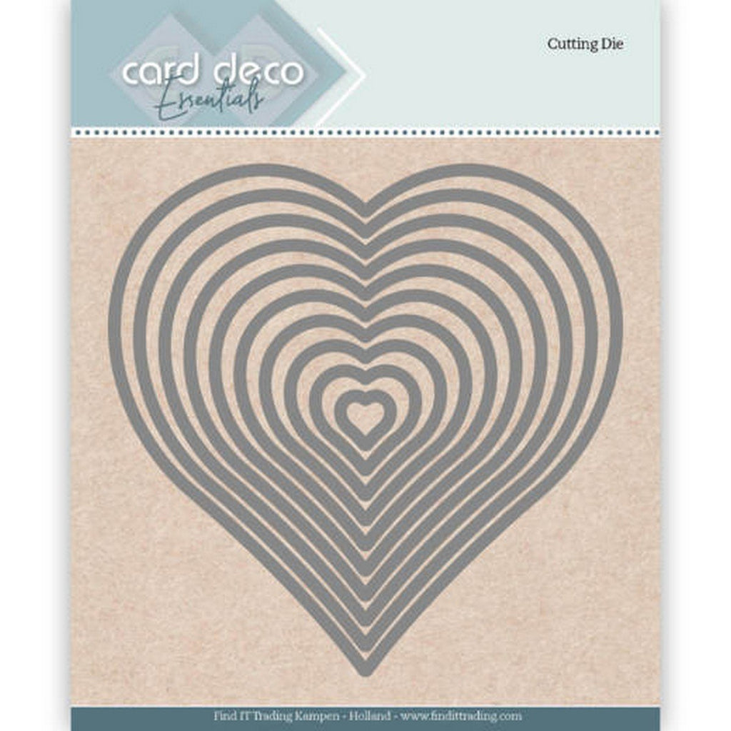 Card Deco Essentials - Dies - Heart Nesting Dies