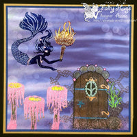 Fairy Hugs - Fairy-Scapes - 6" x 6" - Blue Brilliance