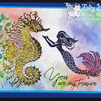 Fairy Hugs - Fairy-Scapes - 6" x 6" - Sea Diving