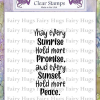 Fairy Hugs Stamps - Sunrise, Sunset