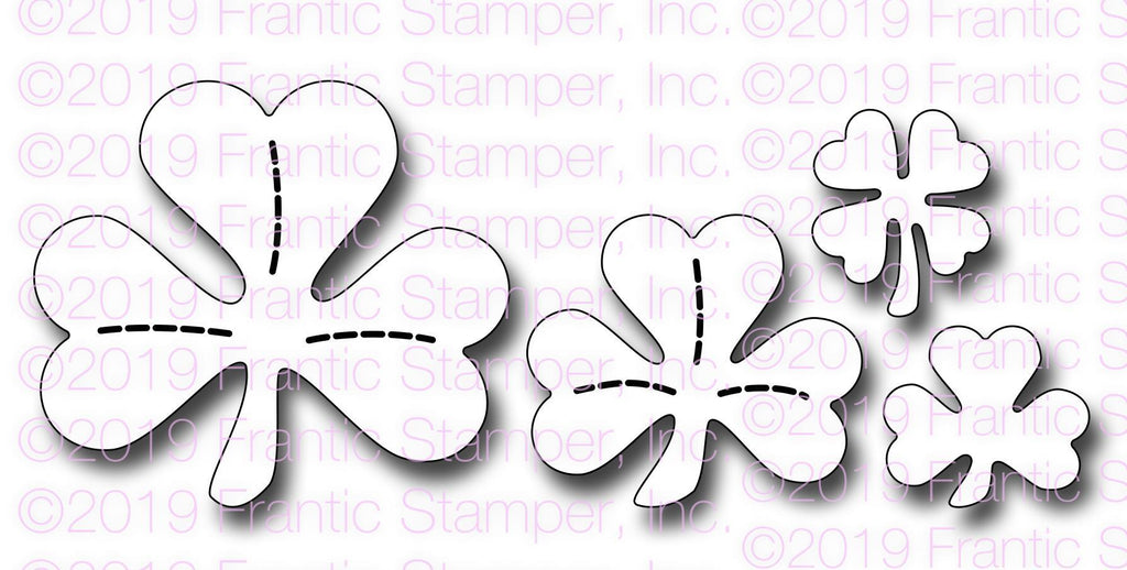Frantic Stamper - Dies - Shamrocks-A-Plenty
